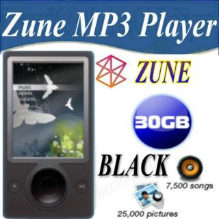 Microsoft Zune 30 GB Digital Media Player  MP4( Black Color )