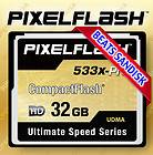 32 GB 32G PIXELFLASH CF Card 533x UDMA High Speed Compact Flash Expert 