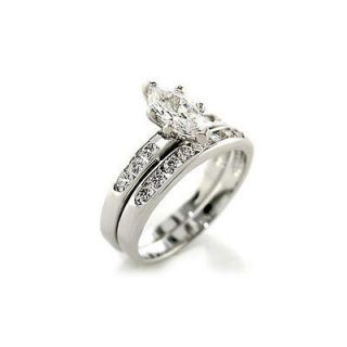 cubic zirconia wedding ring sets in CZ, Moissanite & Simulated