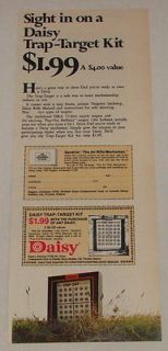 1972 DAISY Trap Target Kit bb gun air rifle ad