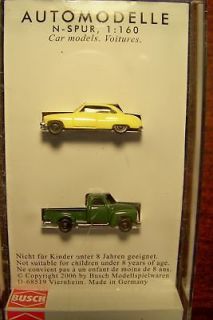 scale Busch 1950 Chevy Pickup Truck & Buick Car 8320 # 2  Model