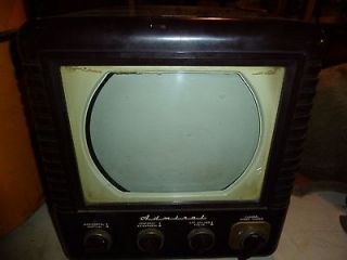 Vintage antique ADMIRAL 20X12 1950s tv set television