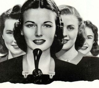 Vintage Ad~ 1947 Bell TELEPHONE 80,000 Girls Added ~Operators,Clerks 