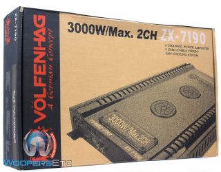 3000 WATT ZX 7190 VOLFENHAG AMP 2 CH SUB SPEAKER SUBWOOFERS AMPLIFIER 