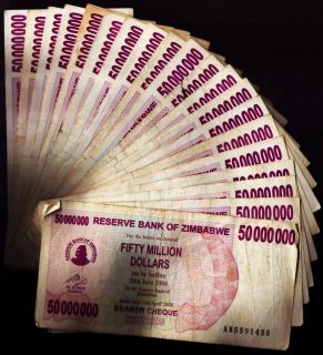   ZIMBABWE DOLLARS x 20 ♥ BANK NOTES ZIMBAWE CURRENCY MONEY BILL
