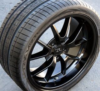 20 Inch Black Mustang FR500 Wheels & Tires 2005+ Vredestein Wide tires 