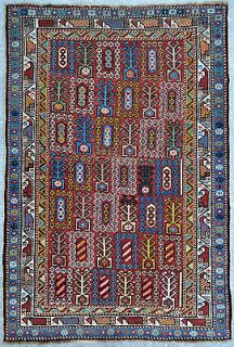   Caucasian Shirvan/Daghes​tan rug, natural colors 35 x 52  1880