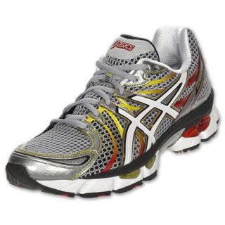 New Asics Mens GEL Nimbus 13 Running Shoes Lighting/White/Fire Size 