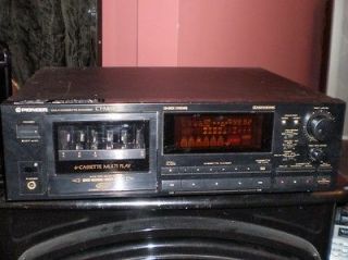 PIONEER CT M66R 6 tapes cassette deck used