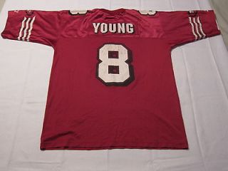   Steve Young Starter San Francisco 49ers #8 NFL Football Jersey sz 48 L