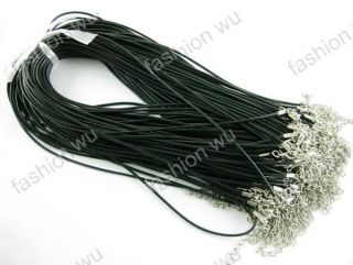 Lot 100Str 1.5MM 17Black Import Waxed Thread Necklace1