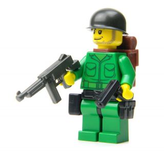 Minifig LEGO soldier WWII US army builder minifigure