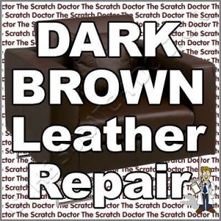 BROWN Leather Repair Kit Sofa Chair Burns Scuffs Holes