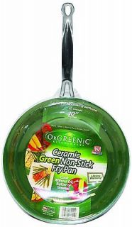 ORGREENIC 10 INCH FRYING PAN NON STICK SET ECO COOKING AS SEEN ON TV