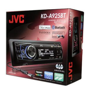 JVC KD A925BT Arsenal Single DIN In Dash CD Receiver Built in 
