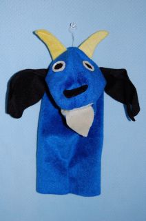 NWOT Plush Baby Einstein Van Gough Blue Goat Hand Puppet Kids II 11