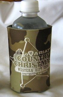   Koozie Bottle Cans Insulator Ariat Country Christmas Western Gift Expo