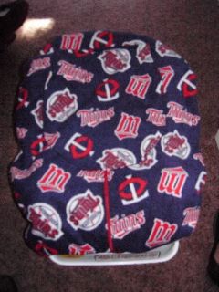 NEW Minnesota TWINS fleece Baby Infant Carrier Cover sewn by Grandma 