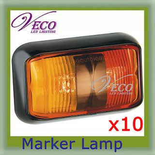 10x LED 12V 24V MARKER LIGHT SUBMERSIBLE CLEARANCE LAMP TRUCK TRAILER 