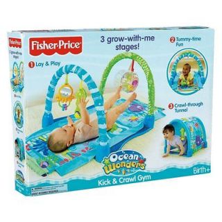   Price Ocean Wonders Kick and Crawl Gym P5331 BLUE BABY SHOWER GIFTS
