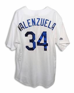 Fernando Valenzuela Autographed Dodgers Majestic Jersey