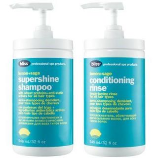 bliss lemon+sage pro shampoo + conditioner set