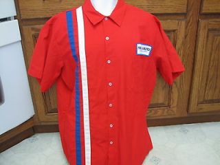 Trak discount auto parts employee shirt retro vintage racing stripe XL
