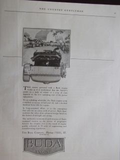 1920 The Buda Tractor Engine Advertisement