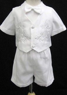 MEDIUM/6 12 M Baby Boy /girl Tuxedo suit Christening Baptism dress 