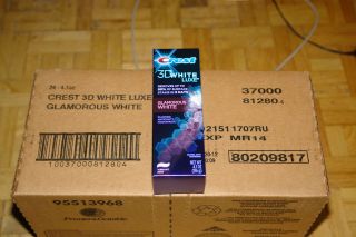 NEW 24 TUBES Crest 3D Glamorous White Vibrant Mint Toothpaste 4.1 oz