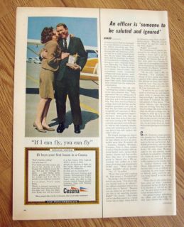 1967 Cessna 150 Airplane Ad If I can Fly You can Fly