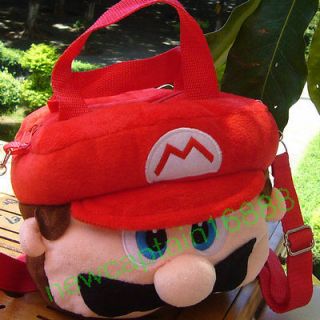 NEW BABY TODDLER Super Mario bros. Mario PLUSH HANDBAG ZIPPER PURSE 