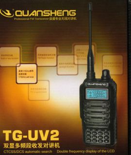 NEW Quansheng TG UV2 Dual Band Radio Transceiver VHFUHF 200 Channels