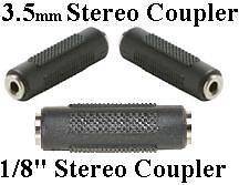 Stereo Female~F Gender Changer/Coupler,cable 3.5mm Adapter,Audio 