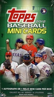 2012 Topps baseball mini baseball 24 pack box (online) Trout/Harper 