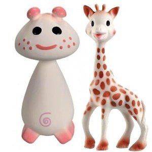   Sophie The Giraffe & Pink Pie Vulli Baby Teether Sophie & Pink Pie