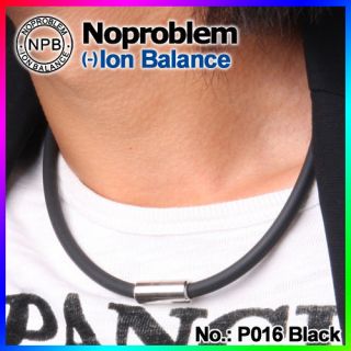NOPROBLEM ION BALANCE Titanium band Power Necklace P016