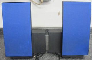 BANG & OLUFSEN 6203 BEOLAB 2500 ACTIVE SPEAKERS & BLUE COVERS + CABLES