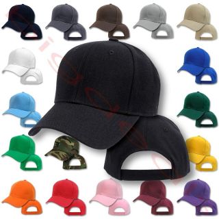 Blank Low Profile Cap Plain Color Twill Six Panel 6 Solid Hat Men 
