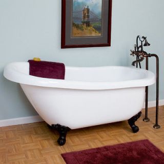 clawfoot tub acrylic in Bathtubs