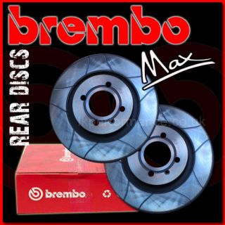 BREMBO MAX REAR BRAKE DISCS HONDA CIVIC IV HATCHBACK 1.6 I 16V VTEC 89 