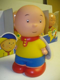 CAILLOU SQUEAKY BATH TOY SOFT CARACTER FIGURE NEW