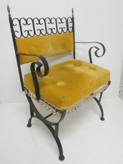 Vintage Salterini Vanity Bench Chair Patio, Mid Century Modern