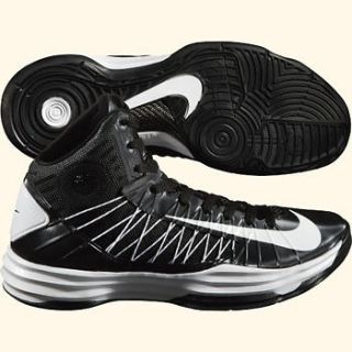 NEW Mens Nike Hyperdunk TB 2012 Basketball Shoes Black/White/Silve 