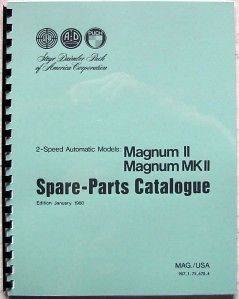 Puch Magnum II and MKII Moped Parts Manual 1980