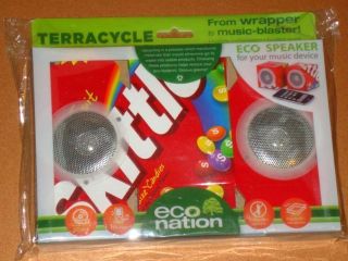 TERRACYCLE SKITTLES CANDY PKGS RECYCLED ECO NATION SPEAKER SET