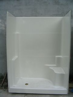 one seat walk in shower stall will ship at your cost