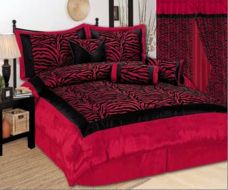 red black comforter in Bed in a Bag