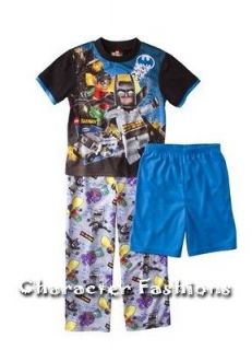 BATMAN ROBIN Lego Pajamas pjs Size 4 5 6 7 8 10 12 14 Shirt Pants 