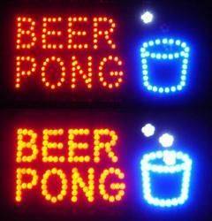 New 19x10 Motion BAR Beer Pong LED Light Up Neon Sign